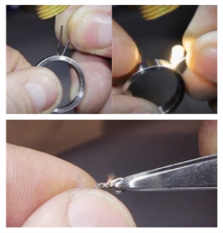 レーザー溶接作業