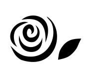 簡略化したバラ